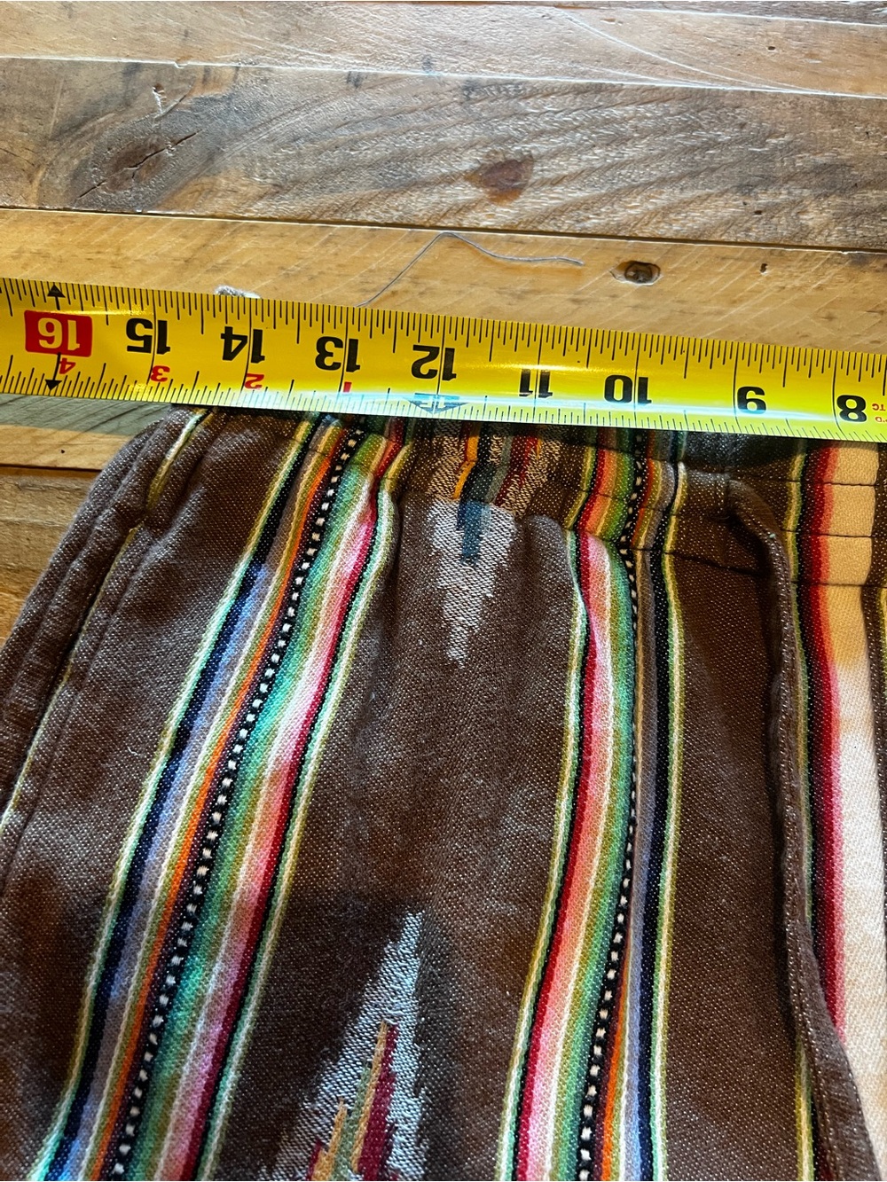 Kardo Handwoven Blanket Stripe Shirt & Shorts Set Mens M Fits Small STAG - Picture 11 of 12